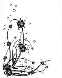 Пескоструйный рисунок Цветы 551